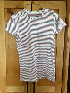 Gap red white blue striped patriotic short sleeve shirt XS